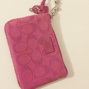 Coach Pink Wristlet